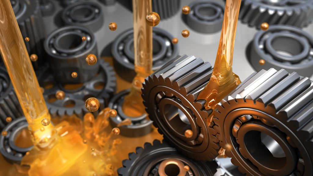 Lubricant,And,Gears,-,3d,Rendering